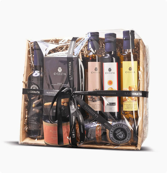 Medium-size Gift Cardboard Basket Gourmet